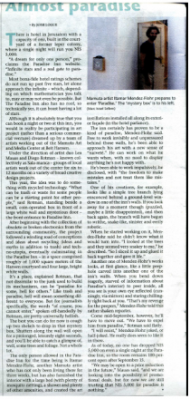 Almost Paradise, by Joshe Logue, Jerusalem Post 27.8.15