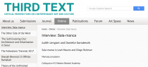 Interview with Sala-manca  by  Judith Lenglart and Danielle Gorodenzi at Third Text
